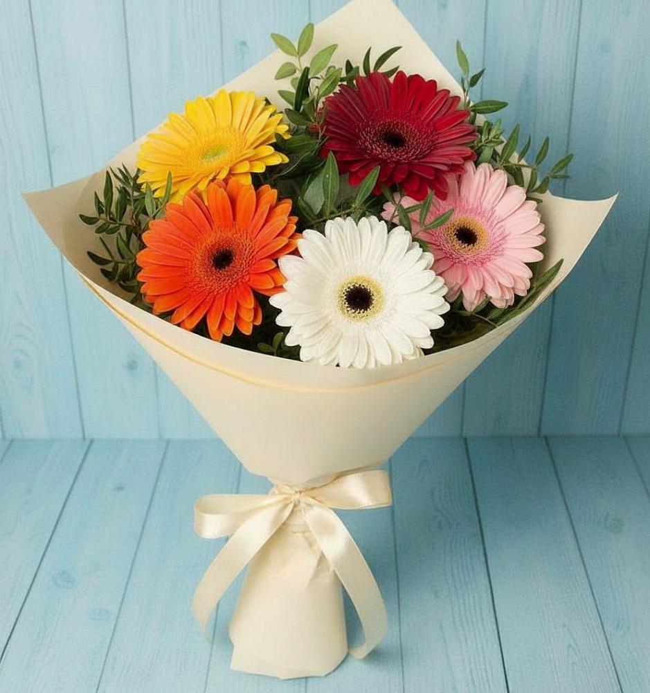 Букет цветов из: Герберы в Пролетарском Белгородской области