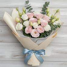 Букет цветов из:  Лизиантусы #REPLACE_PRED# Пролетарском Белгородской области