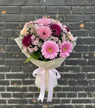 Букет цветов из:  Герберы и Хризантемы #REPLACE_PRED# Пролетарском Белгородской области