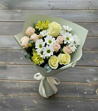 Букет цветов из:  Альстромерии, Розы и Хризантемы #REPLACE_PRED# Пролетарском Белгородской области