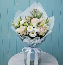 Букет цветов из:  Розы и Лизиантусы #REPLACE_PRED# Пролетарском Белгородской области