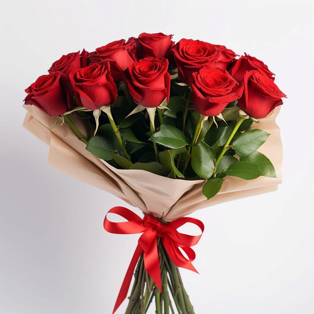 Букет 11 Красных роз Эдлесс Лав в Пролетарском Белгородской области
