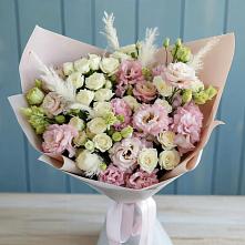 Букет цветов из:  Альстромерии и Розы в Пролетарском Белгородской области